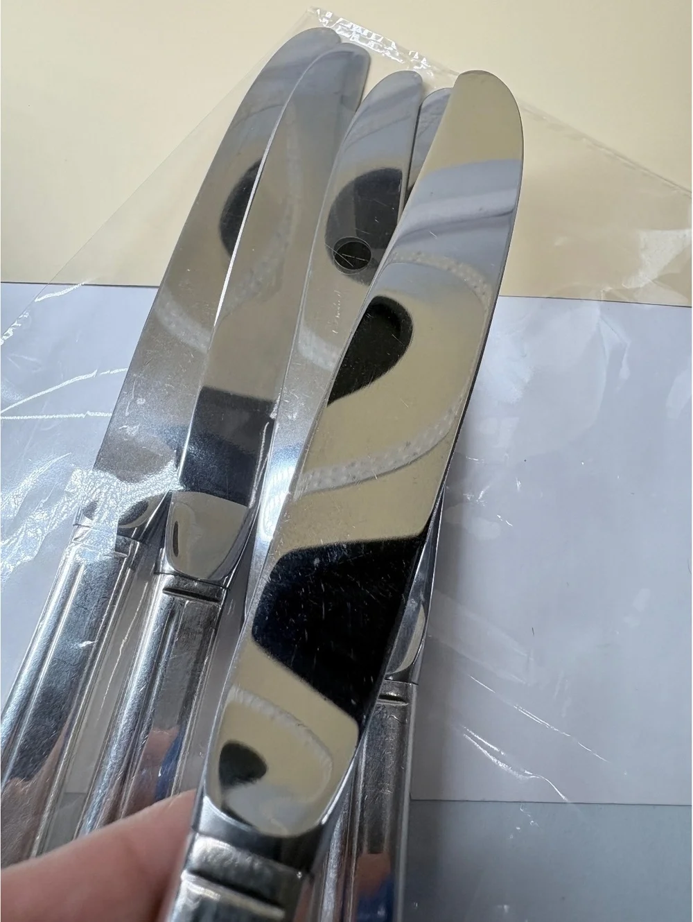 Holmes & Edwards 1937 Floral Silverplate Dinner Knives Set of 5 Stainless